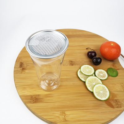 Бутылка с водой PLA 400ml качества еды прозрачная пластиковая с щелчковыми крышками кругом