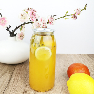 бутылки хранения ясного сока 650ml с пластмасовым контейнером щелчковых крышек многоразовым