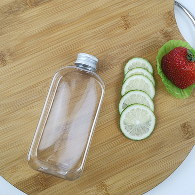 Плоские бутылки с водой PLA 300ml с бутылками Smoothie молока сока крышек пластиковыми