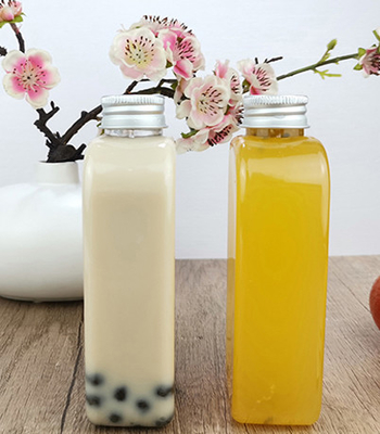 Бутылки молока 400ml сока плоские пластиковые выпивая с крышкой