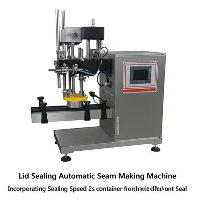 Автоматическая машина для запайки крышек, включающая формирование шва, со скоростью запайки 2 секунды, идеально подходит для автоматической запайки контейнеров